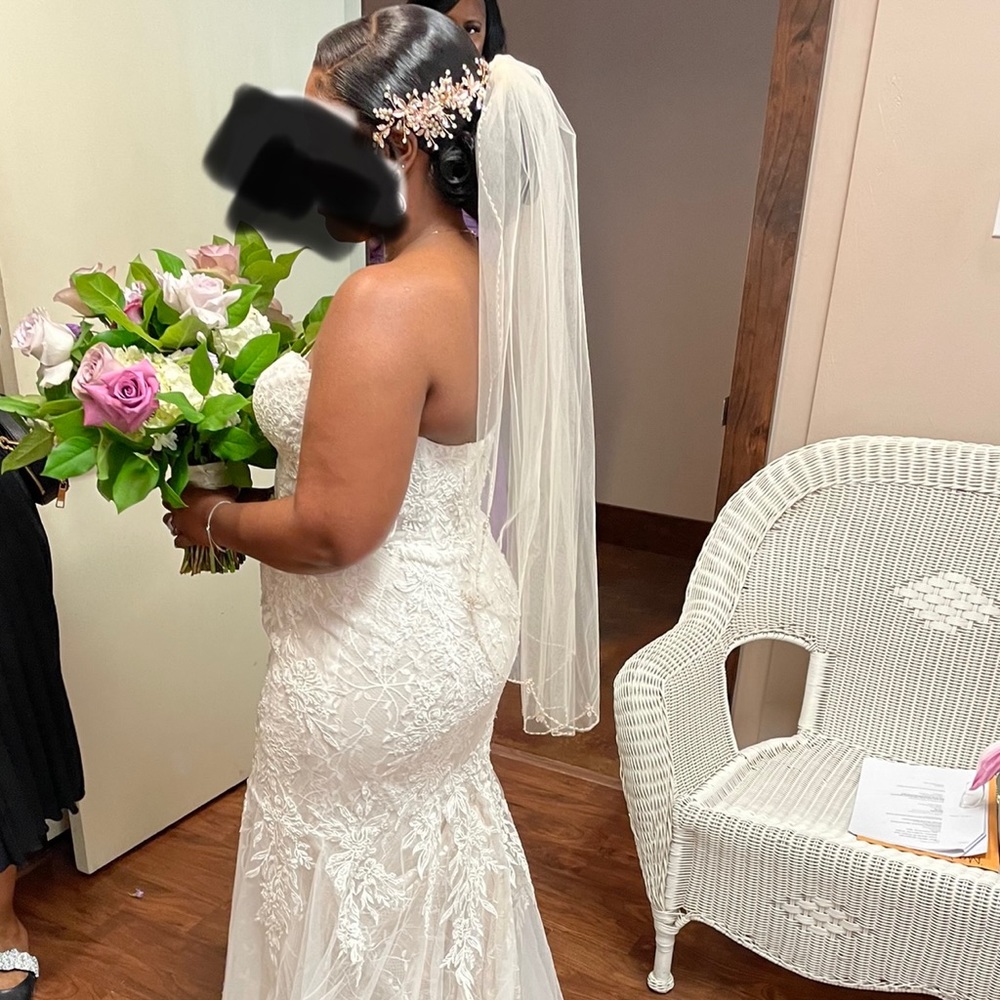 Gorgeous wedding gown with veil included!